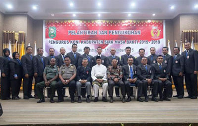 Pengurus KONI Siak Dikukuhkan