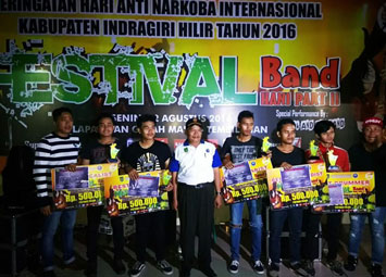 Sempena HANI 2016, Pemkab Inhil Gelar Festival Band Part II Se Riau