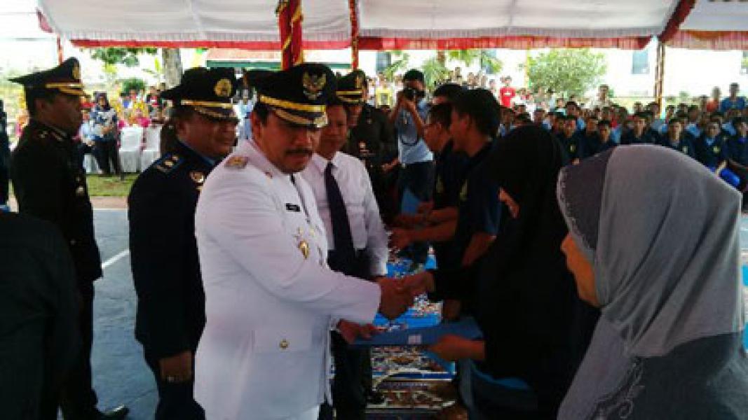 Sempena HUT RI Ke-71, 195 Warga Binaan Rutan Kelas II B Rengat Peroleh Remisi