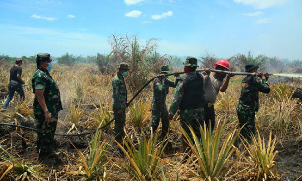 Brigjen TNI Nurendi Instruksikan Prajurit Jangan Tinggalkan Lokasi Sampai Api & Asap Hilang
