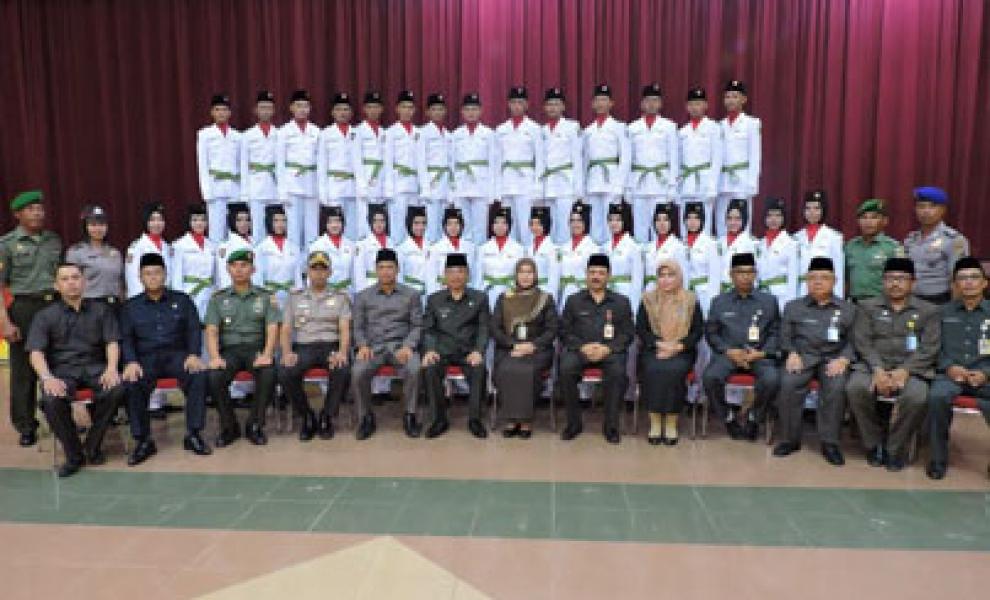 Dandim 0314/Inhil Hadiri Pengukuhan Paskibraka Kabupaten Indragiri Hilir
