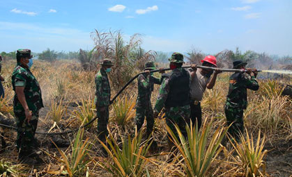 Danrem 031/Wirabima: Pratu Wahyudi Bukti Nyata TNI Bertaruh Nyawa Padamkan Api