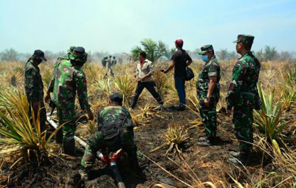 Bupati Rohil Apresiasi Kerja Keras TNI Dalam Penanggulangan Karlahut