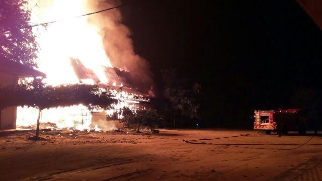 Kantor Dinas Pendidikan Pelalawan Dilalap Si Jago Merah