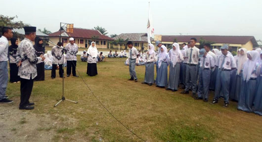 Mirzam Kholid dan Zulfikri Pimpin OSIS SMAN 1 Kepenuhan