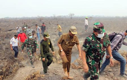 Prajurit TNI Hilang Saat Padamkan Api Karlahut Rohil ‎