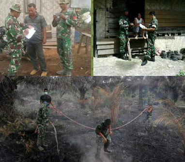 Satgas TNI Kahutla di Riau Berhasil Bebaskan Petugas KLHK