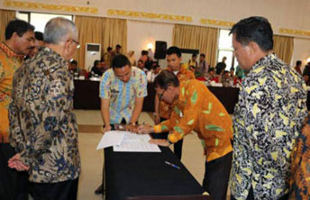 Wabup Zardewan Hadiri Rakor Serah terima P2D