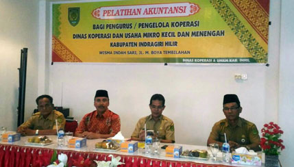 Dinas Koperasi dan UMKM Inhil Taja Pelatihan Akuntansi