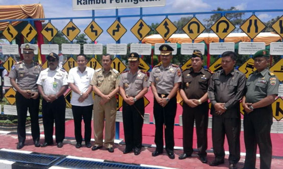 Kapolda Riau Brigjen Pol Supriyanto Resmikan Taman Lalu Lintas di Siak