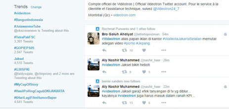 Astaga, Papan Reklame Tayangkan Bokep Jadi Trending Topic