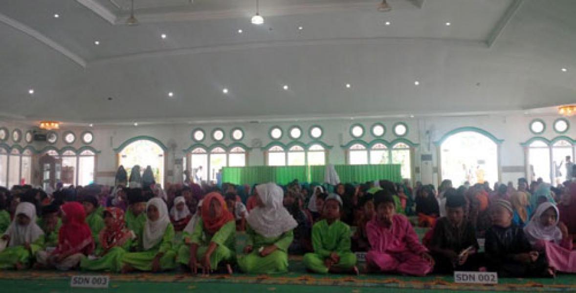 596 Anak Yatim Terima Santunan Dari Masjid Agung Al-Ikhlas Bagansiapiapi