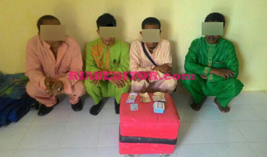 Asyik Judi Song di Kantor UPTD Kehutanan Langgam, Seorang PNS dan 3 Honorer Diciduk Polisi