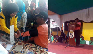 Hadiri Senam Pelalawan Sehat di Bandar Seikijang, Bupati Harris Ajak Masyarakat Dukung Program Pelalawan Emas