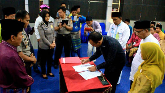 Selamatkan Dunia Pendidikan dari Pengaruh Luar, Polres dan Disdikpora Rohul Teken MoU