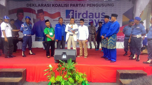 Deklarasi Paslon Wako Firdaus-Ayat Meriah dan Merakyat
