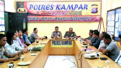 Polres Kampar Sukses Mediasi Dua Pihak Bertikai Untuk Berdamai