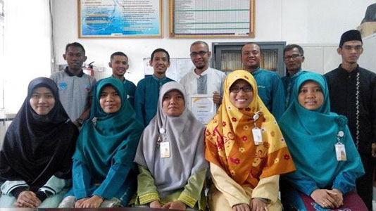 Asyik....Pelatihan Google Hangout di SMP Juara Pekanbaru