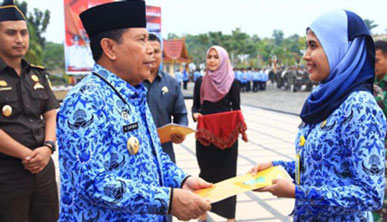 341 Orang ASN Dilingkungan Pemkab Rohul Terima SK Kenaikan Pangkat