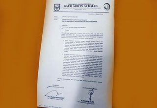 Beredar Surat Jawaban RSUD Terkait Hasil Tes Kesehatan SUA di KPUD