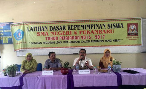 SMAN 4 Pekanbaru Gelar Latihan Dasar Kepemimpinan Siswa