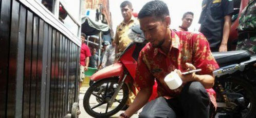 Tertibkan PKL Jalan Jenderal Sudirman, Refinoor Beri Batas Garis Kuning