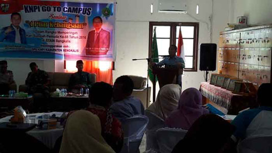 KNPI Bengkalis ’’Goes To’’ STAIN dengan 4 Pilar Bangsa