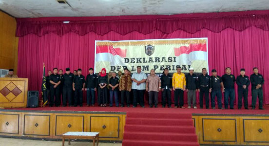 LSM Perisai Gelar Deklarasi di Gedung Juang 45