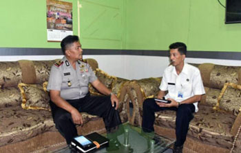 Kapolsek Bengkalis Anjangsana ke Humas Setdakab Bengkalis