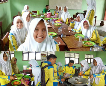 SMAN 1 Kepenuhan Taja Praktik Kuliner Khas Melayu Riau