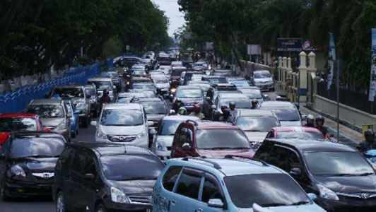 Besok Pagi,Arus Jalan Gajah Mada dan Diponegoro Pekanbaru Akan Dialihkan