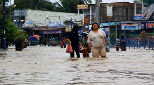 Ratusan Rumah Di Rohul Terendam Banjir