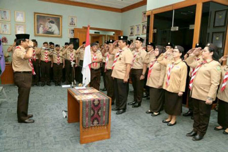 Adhyaksa Dault Lantik Kepala Pusdiklatnas Pramuka