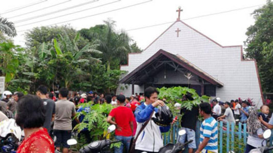 Ledakan di Gereja Samarinda Lukai 4 Orang