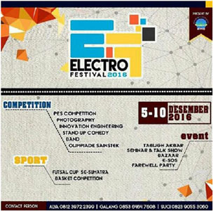 Himate UIN Suska Riau Adakan Electro Festival 2016