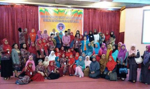 Workshop Konseling Kreatif Guru BK se Riau, SMP Juara Pekanbaru Ikutserta