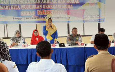 Ketua Pokja I TP-PKK Kampar: Hindari Narkoba, Jadikan Masa Depan Lebih Baik