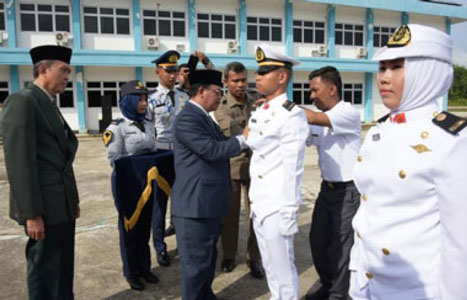 Lantik 39 Taruna Taruni Program Studi Kemaritiman Poltek Negeri Bengkalis, Ini Pesan Plt Sekda