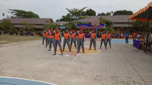 Paskibraka SMAN 14 Pekanbaru Juara 1 Lomba PBB Pariasi