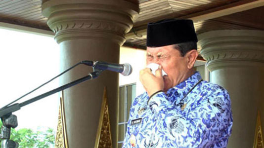 Tangisan Plt Bupati Rohul H Sukiman Dihari Pahlawan