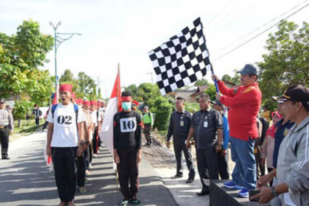 Bupati Bengkalis Lepas 550 Peserta Napak Tilas 2016