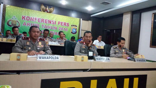 Sepanjang Tahun 2016, 45 Personil Polda Riau Melanggar dan Dipecat