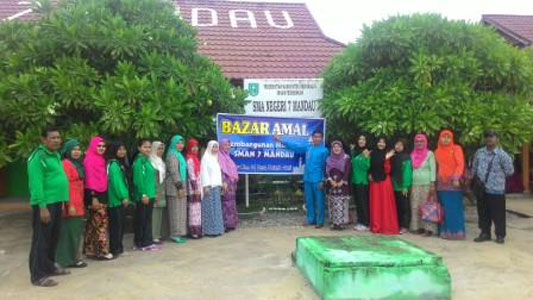 SMAN 7 Mandau, Bengkalis Gelar Bazar Amal untuk Finishing Musholah