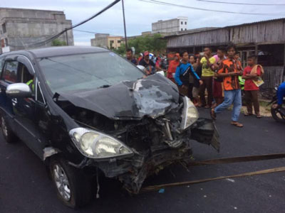 Sopir Ngantuk, Seorang Pengendara Motor Tewas Ditabrak PNS Bapas Riau