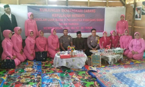 Prihatin Bangunan SLB Sekar Meranti Anak Setatah, Kapolres Barliansyah Siap Bantu