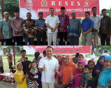Reses, Taufik Arrahkhman Silaturahmi dengan Warga Palas