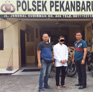 Penjual Nasi Goreng Pelaku Penikaman Mahasiswa di Pekanbaru Diringkus
