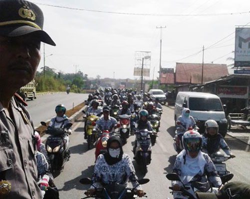 Ribuan Guru Kuansing Mulai Bergerak, Tuntut Dana Sertifkasi