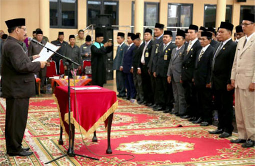 Sekda Inhil Lantik 232 Pejabat Eselon IV