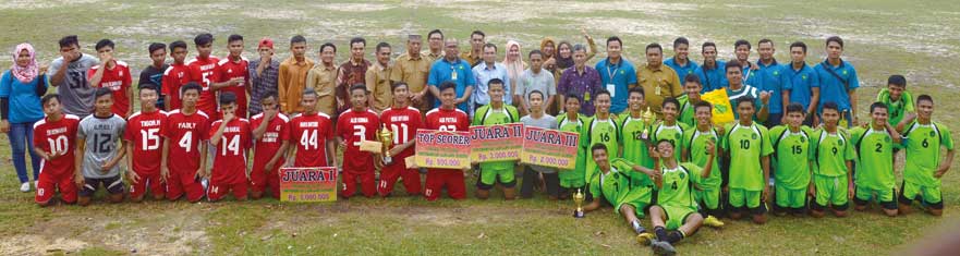 Turnamen Sepakbola Unilak Cup 2017 Diraih SMA Olahraga Masmur